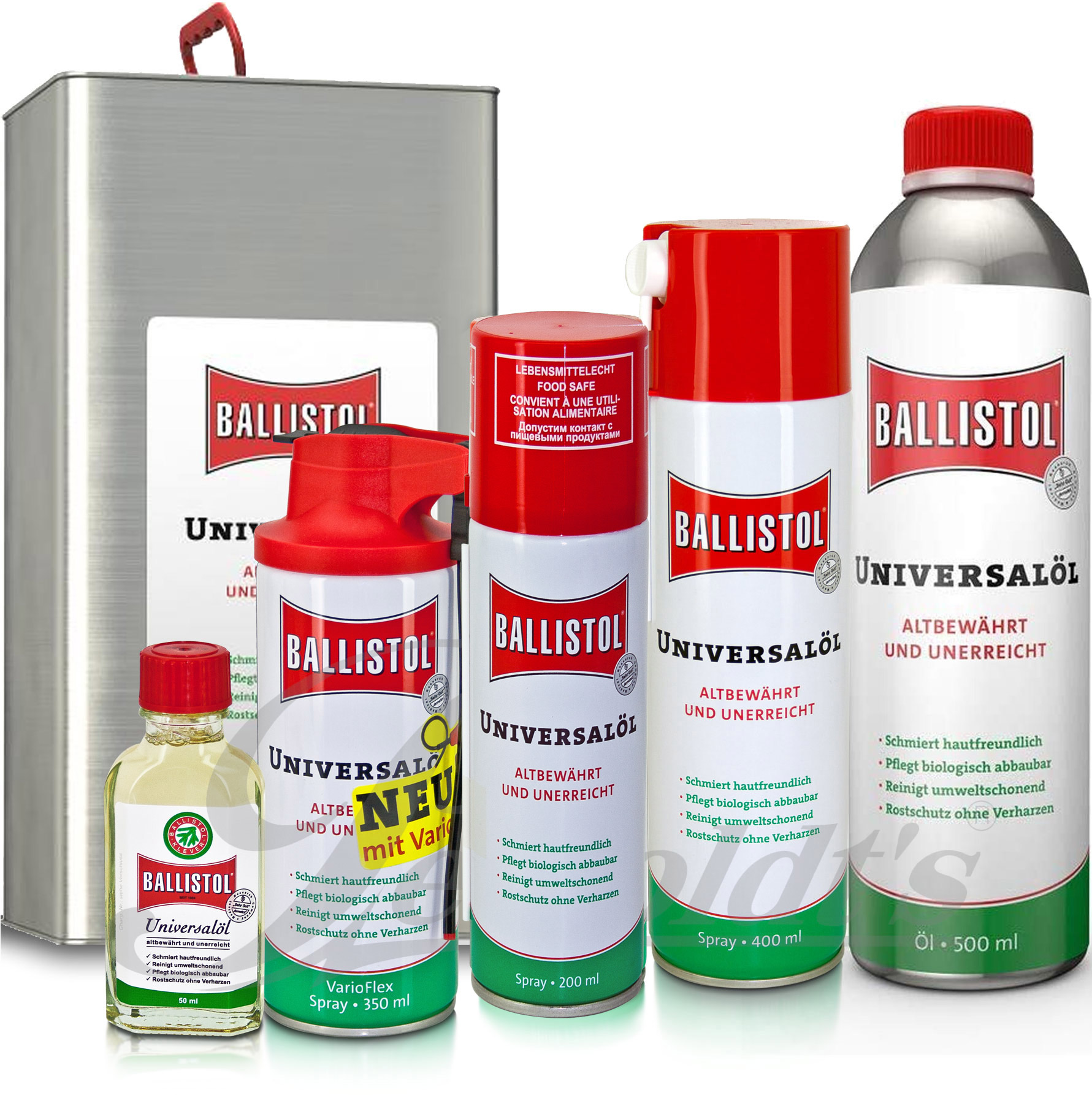 Ballistol Universalöl, schmiert, reinigt und konserviert - Petzoldts