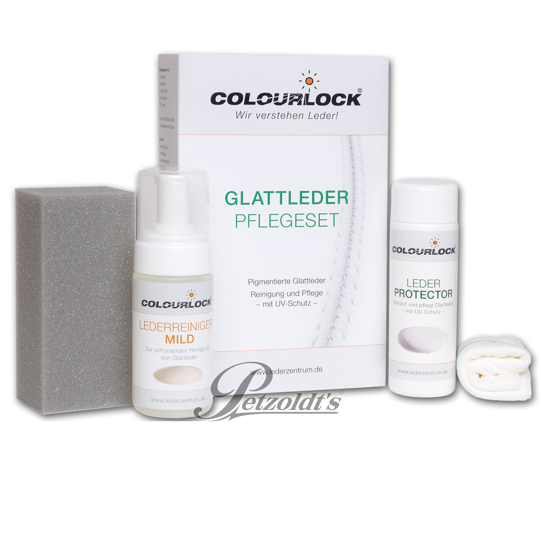 Colourlock Glattleder-Pflegeset, Leder Reinigung und Pflege 