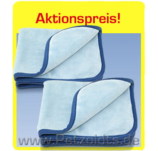 2 x Petzoldts Microfaser Trockentuch extra weich, zur Autopflege