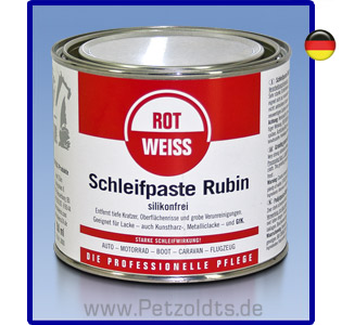 Schleifpaste Rubin, RotWeiss, 750 ml