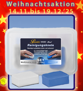 2 x 100g Autopflege Reinigungsknete MAGIC-Clean Blau und Weiß