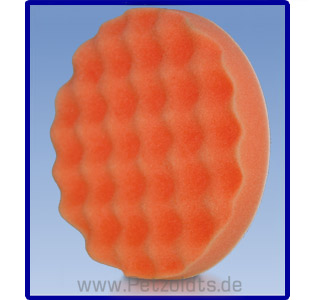 Waffel-Vorpolierschwamm, weich, orange, 130mm