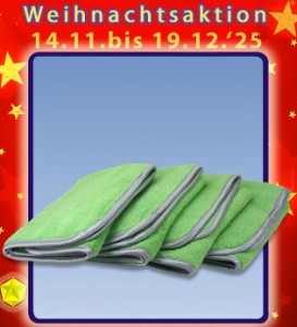 4er Set gruene Lack-Finish Tuecher